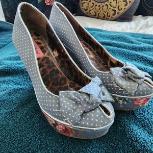 Floral Betsey Johnson Wedges